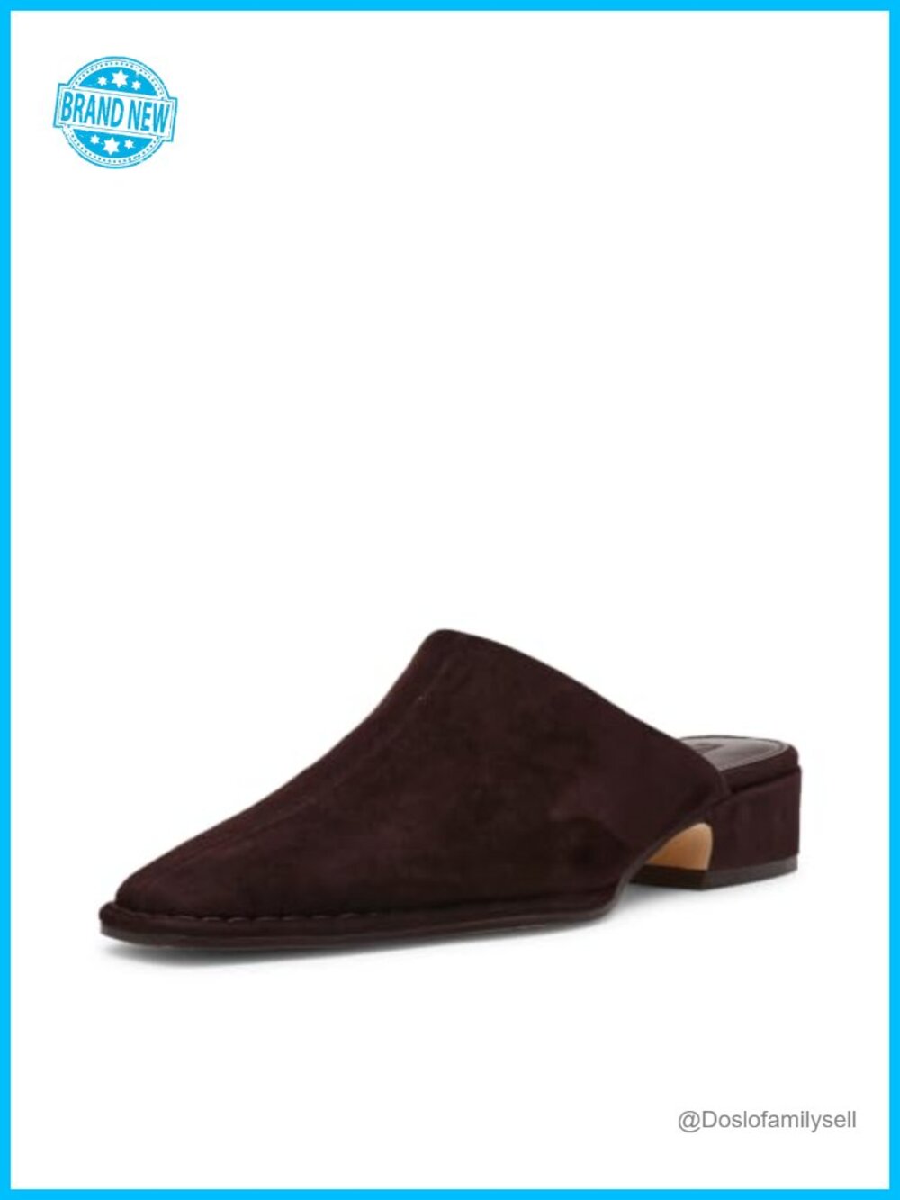 Steve Madden Dessa Mule Suede Kitten Heel Pointed Toe Slip-On